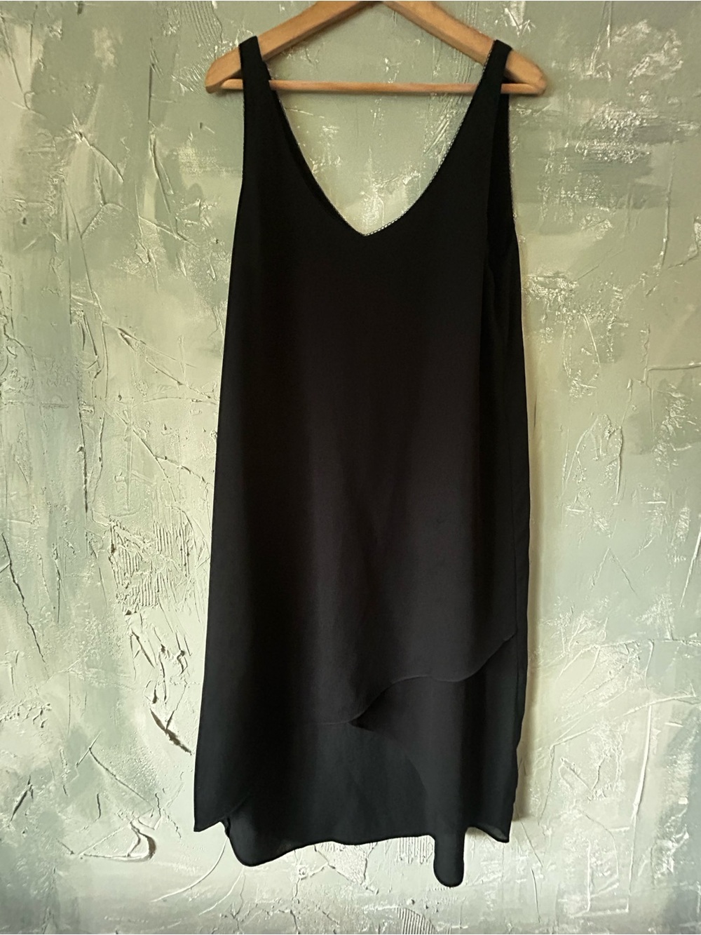 Gentle Fawn Black Sleeveless Layered Slip Dress - Women's